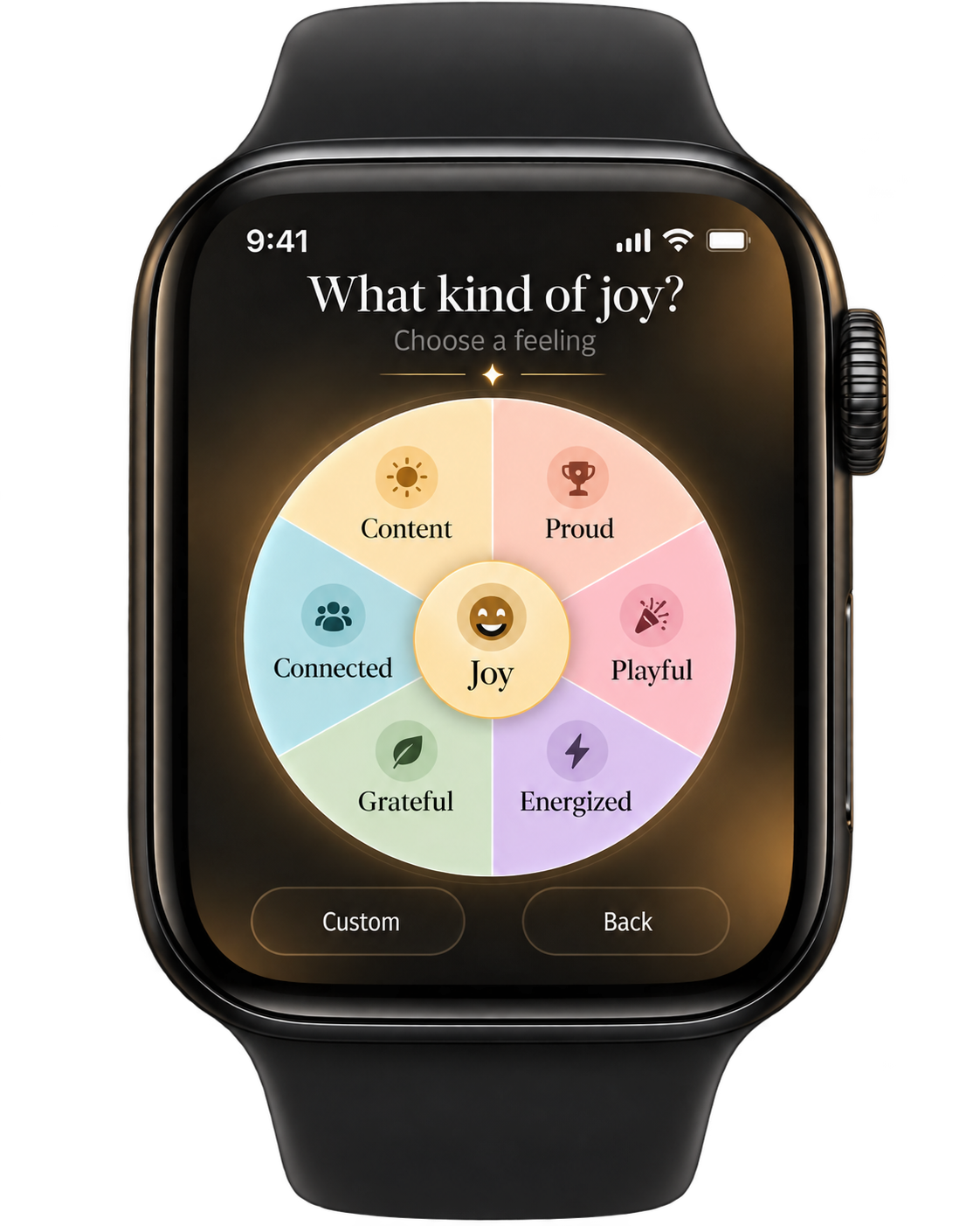 Know Myself detailed joy check-in on Apple Watch